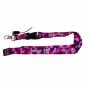 Heat transfer printed lanyard